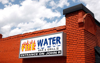 Fire water clearance bar and grill